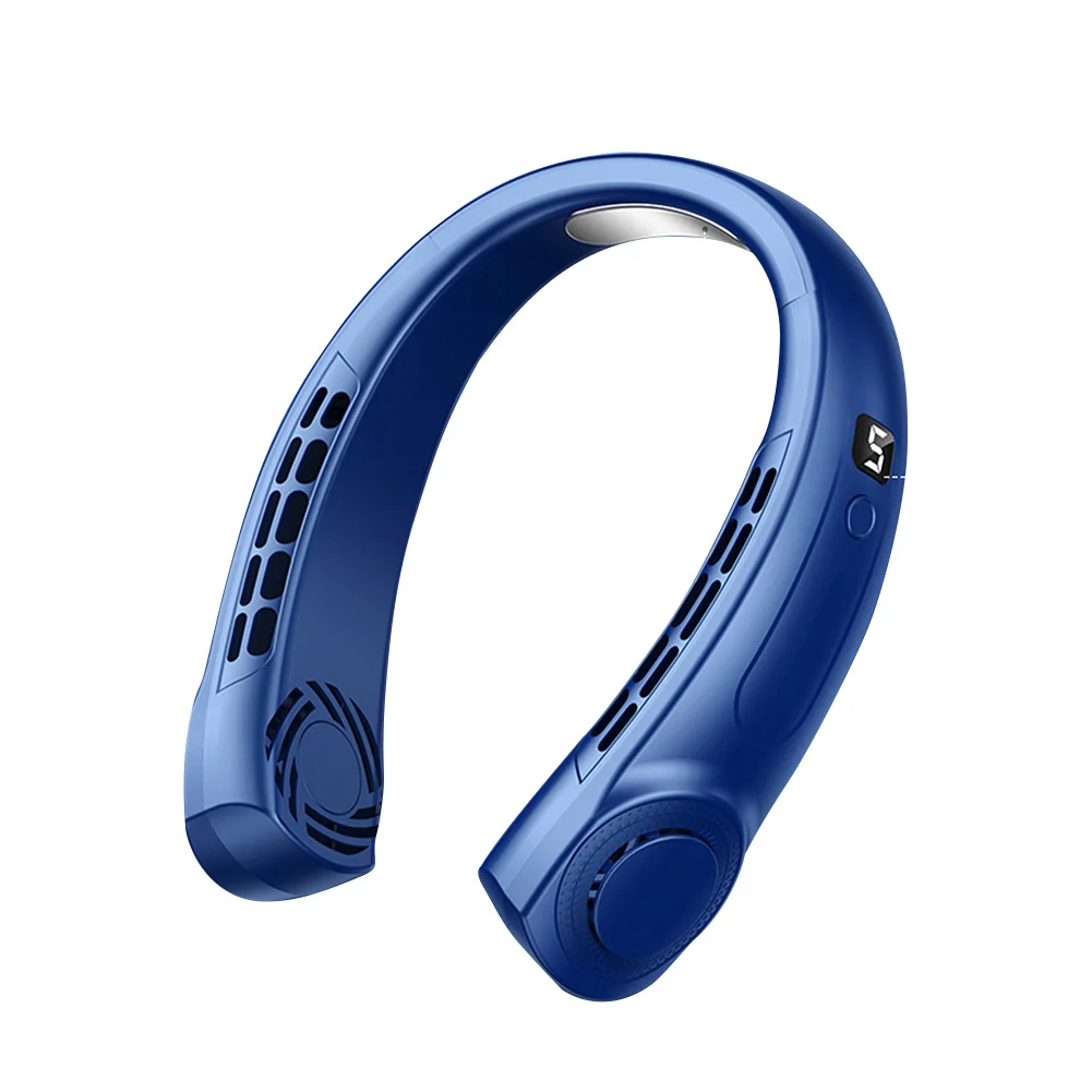 5-Speed USB Rechargeable Portable Neck Fan | Quiet & Bladeless with LED Display – Ultimate Comfort Anywhere! - Image 37