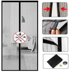 Magnetic Self-Sealing Door Screen