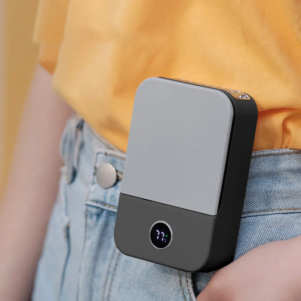 Compact Portable Neck Fan - USB Rechargeable, 3-Speed, Super Quiet | Ideal for Travel & Outdoor - Image 3