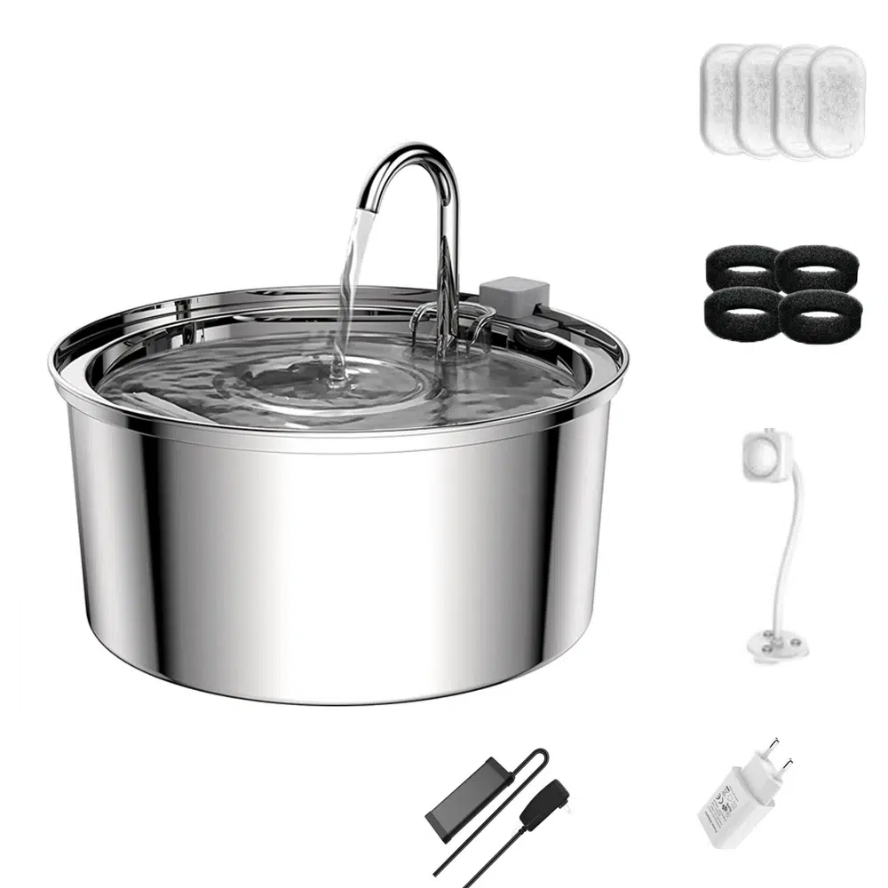Stainless Steel Pet Water Fountain 3L - Image 7