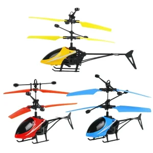 Mini RC Helicopter - Rechargeable Remote-Controlled Drone, Fall-Resistant, Indoor and Outdoor Flight, Includes USB Cable and Remote, Ideal for Beginners, Ages 14+