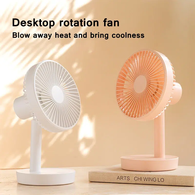 Himist Mini Portable Desktop Fan – 3-Speed Auto-Rotating Silent Fan for Home Office - Image 2