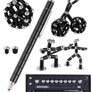 Transformable metal fidget pen for enhanced focus.