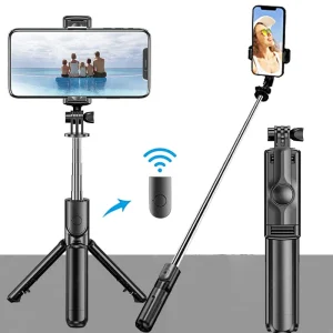 Extendable Selfie Stick Tripod with Wireless Remote
