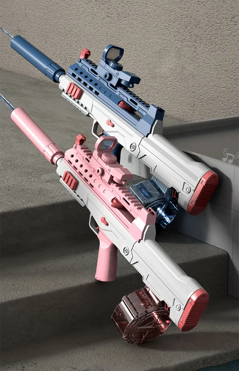 Electric Water Blaster M416 & M1911 Uzi Set - Tactical Epic Outdoor Water Warfare Toy for Kids - Image 46