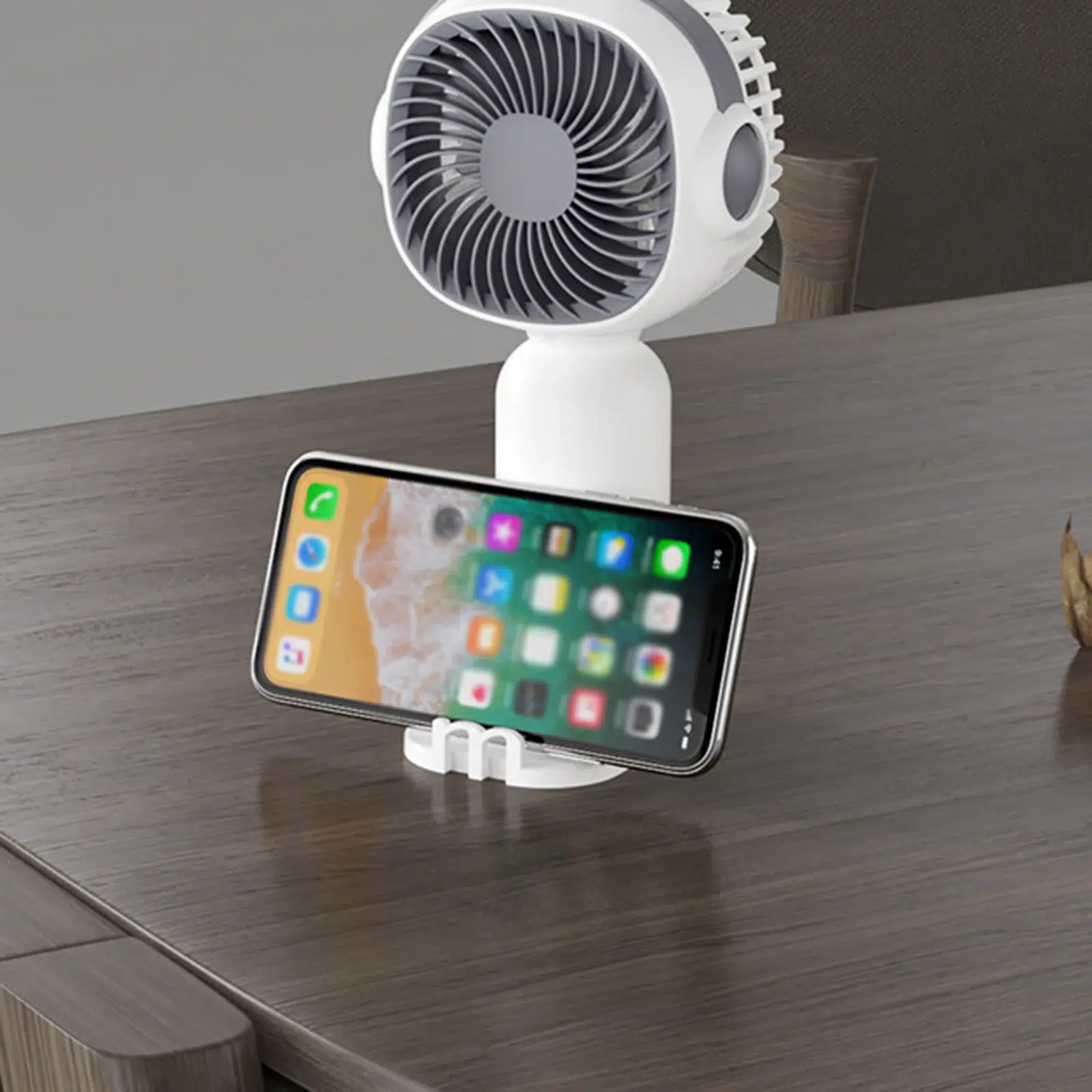 Compact Power: 2-in-1 Portable USB Charging Handheld Fan with Phone Stand - Image 6