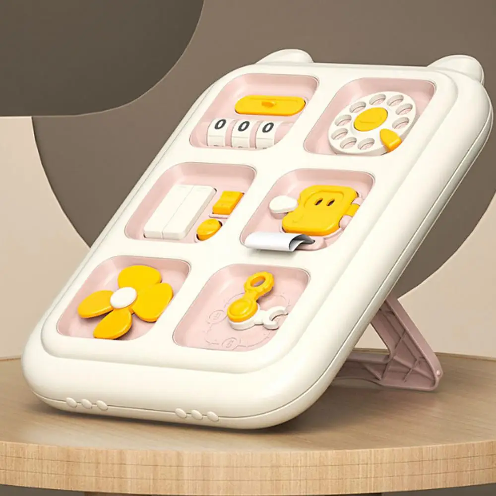 6-in-1 Toddler Sensory Activity Board - Fine Motor Skills Enhancer with Dial Phone, Wheel, and Button Features for Travel - Image 15
