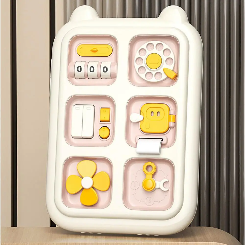 6-in-1 Toddler Sensory Activity Board - Fine Motor Skills Enhancer with Dial Phone, Wheel, and Button Features for Travel - Image 13