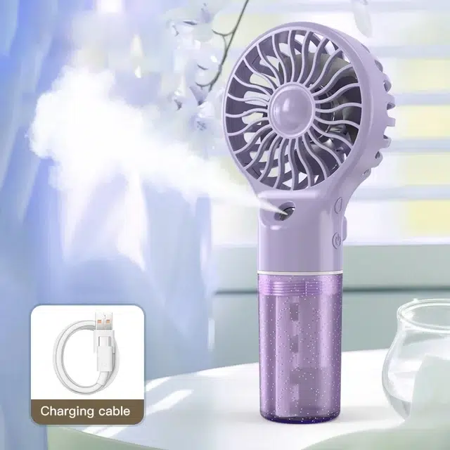 USB Rechargeable Mini Air Conditioner Fan - Portable 5W Humidifier and Atomizer Cooling Fan for Home and Office - Image 10
