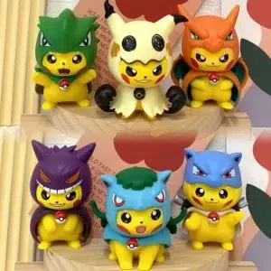 Colorful Pokemon figure, perfect as desktop or car decoration, cozy sleeping bag design.