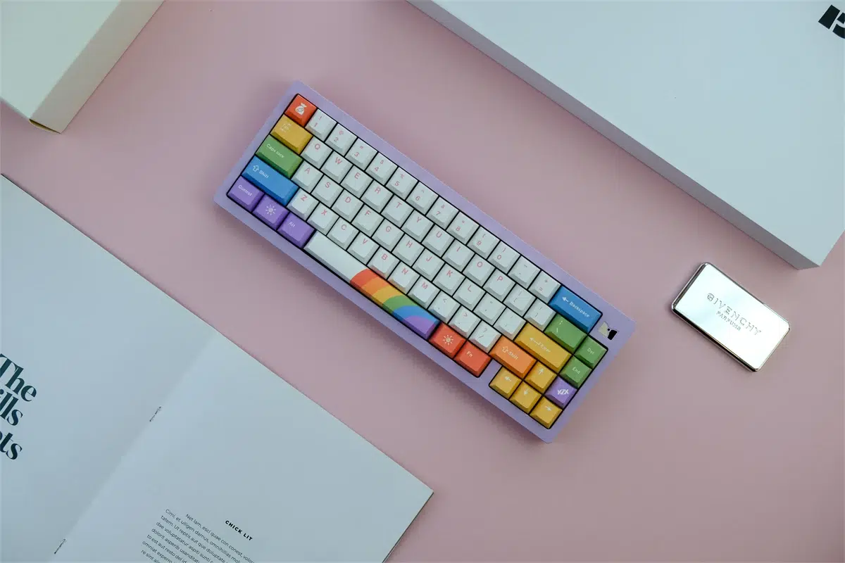 Rockatship Feature: Full Set of Rainbow PBT MX Keycaps
