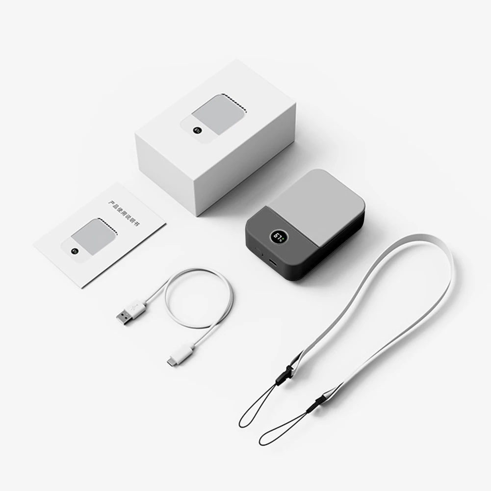 Compact Portable Neck Fan - USB Rechargeable, 3-Speed, Super Quiet | Ideal for Travel & Outdoor - Image 5