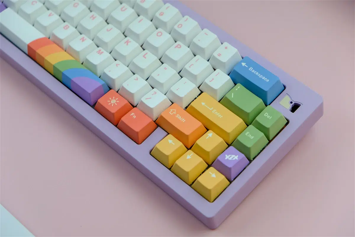 Cherry MX Custom Rainbow Keycaps - Available at Rockatship