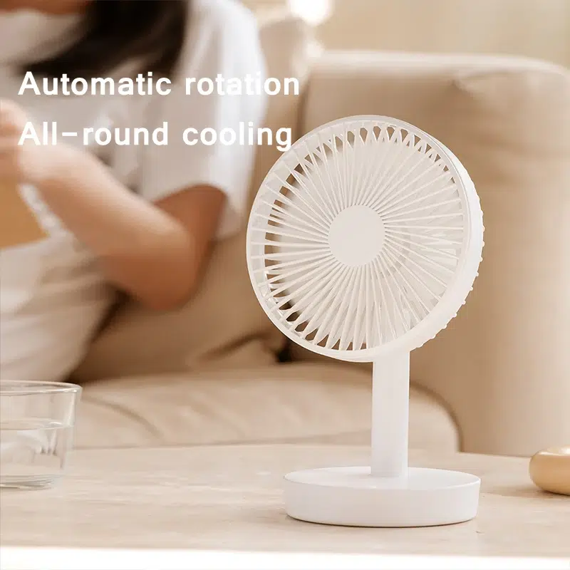 Himist Mini Portable Desktop Fan – 3-Speed Auto-Rotating Silent Fan for Home Office - Image 3