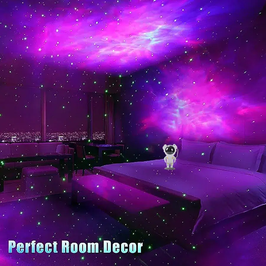 Astronaut Galaxy Star Projector - Rotating LED Night Light for Bedrooms - Image 5