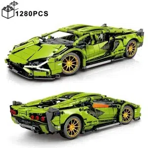 Lamborghini Sian 1:14 Scale Sports Car Building Kit - 1280pcs Technical Model Speed Vehicle Assembly Set for Boys