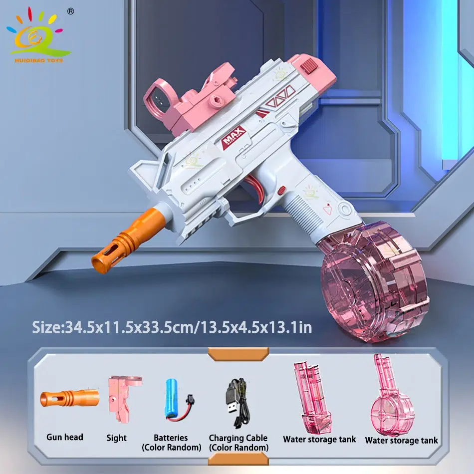 Adventure-Ready Electric Water Blaster Set with M416 & M1911 Uzi
