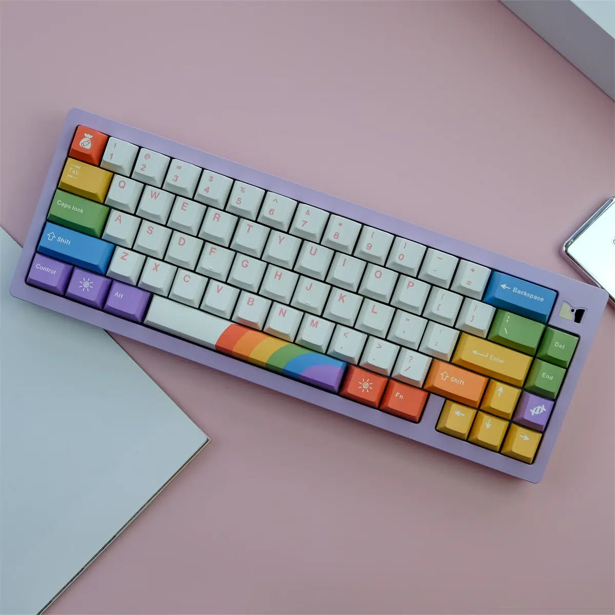 Rockatship's Multicolor Cherry MX Compatible Keycap Set