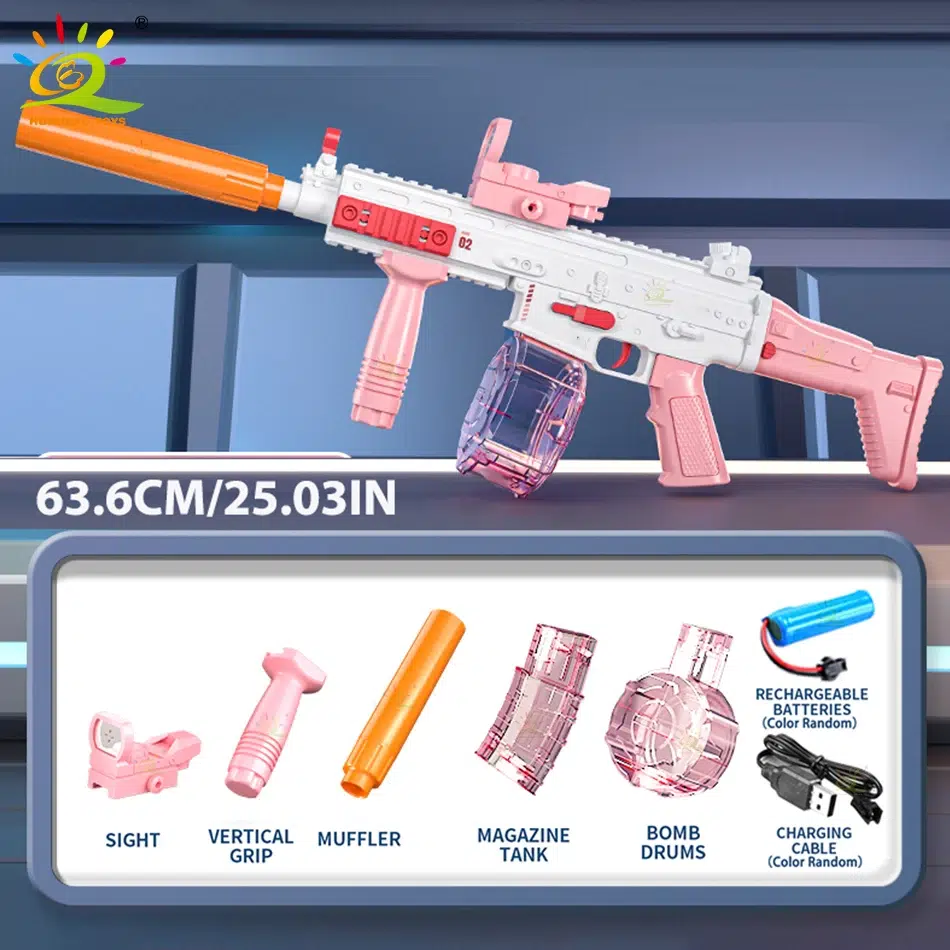 Tactical Water Gun Fun with Electric M416 & M1911 Uzi Set