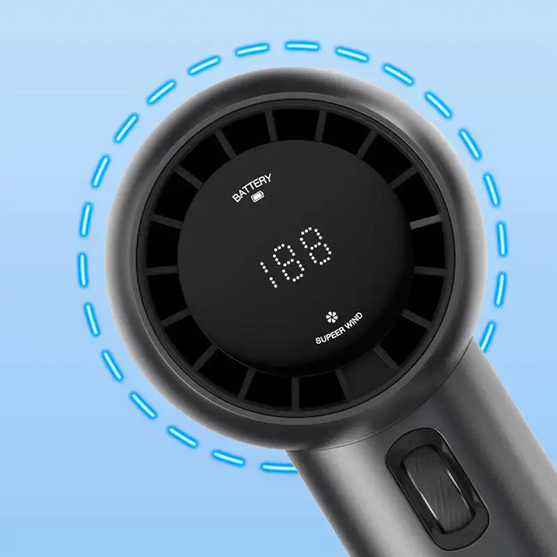 High-Speed Mini Turbo Fan Pro1 - Handheld, 9m/s Wind Speed, Brushless Motor, Compact and Powerful - Image 3