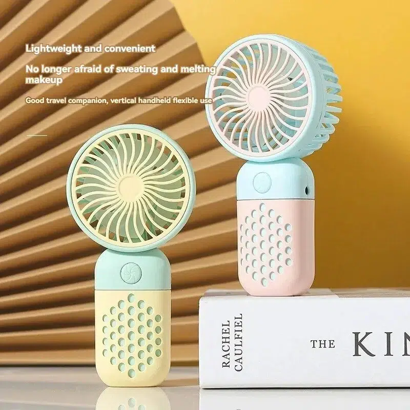 2024 New Cartoon Cute Handheld USB Charging Fan - 5-Speed, Ultra-Quiet & Portable – Perfect for On-the-Go Style! - Image 2