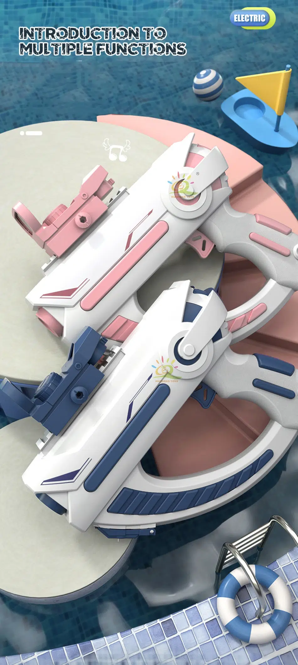 Ultimate Water Warfare with Kids' Electric M416 & M1911 Uzi Set