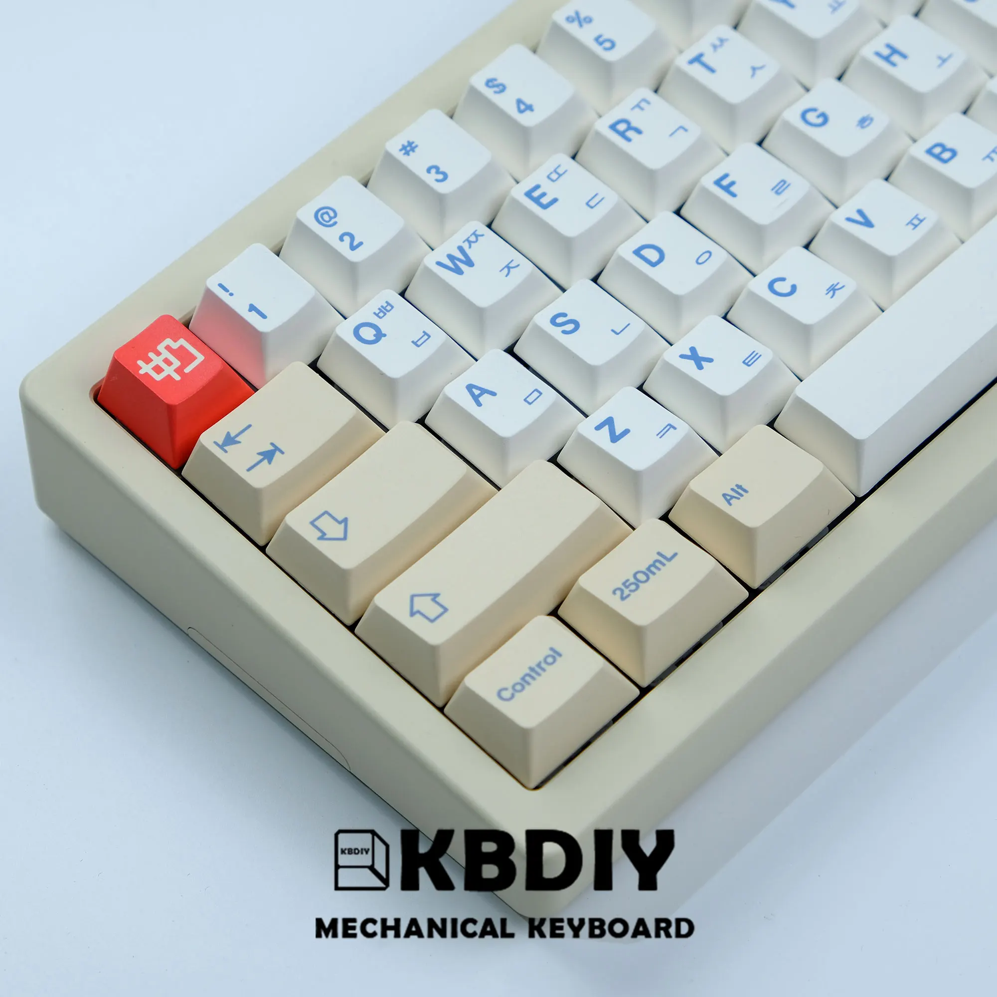 KBDiy GMK Soymilk PBT Keycap Set - 135 Keys, Cherry Profile, Multilingual for Gaming Keyboards - Image 17