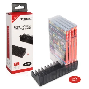 Nintendo Switch Dual Game Card Storage Stand - Holds 24 Discs