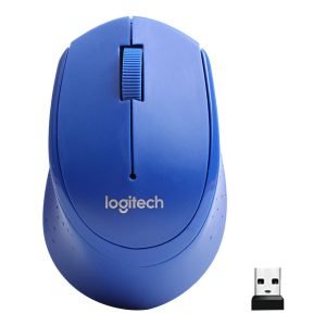 Logitech M330 Silent Wireless Mouse: Ultra-Quiet, Comfort-Designed, and Long-Lasting - Blue