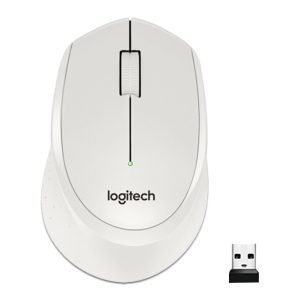 Logitech M330 Silent Wireless Mouse: Ultra-Quiet, Comfort-Designed, and Long-Lasting - White