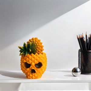 Pineapple Skull Stash Box