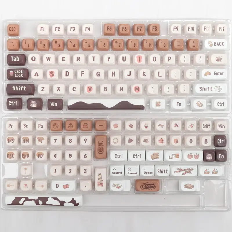 Full layout of Coffee Keycaps Premium PBT Set - Purchase at Rockatship