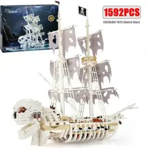 Ghostly Galleon Pirate Ship Building Kit - 1592-Piece 3D Puzzle Model