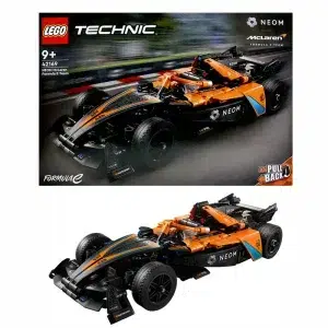 LEGO Technic NEOM McLaren Formula E Pull-Back Race Car - Interactive Building Set for Kids