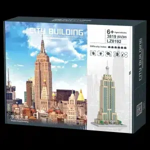 Empire State Building Architectural Model Kit - 3819PCS Mini Brick Set for Desktop Decoration