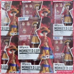 BANDAI S.H.Figuarts One Piece Luffy - Onigashima Invasion Costume, 140mm PVC Anime Figure