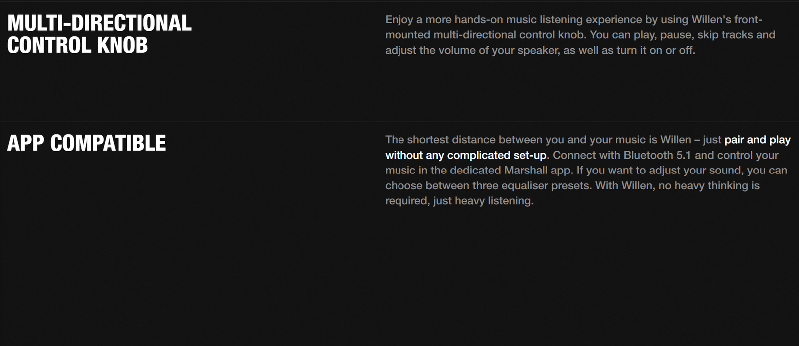 Compact Marshall Willen speaker in a travel bag - shop at Rockatshop