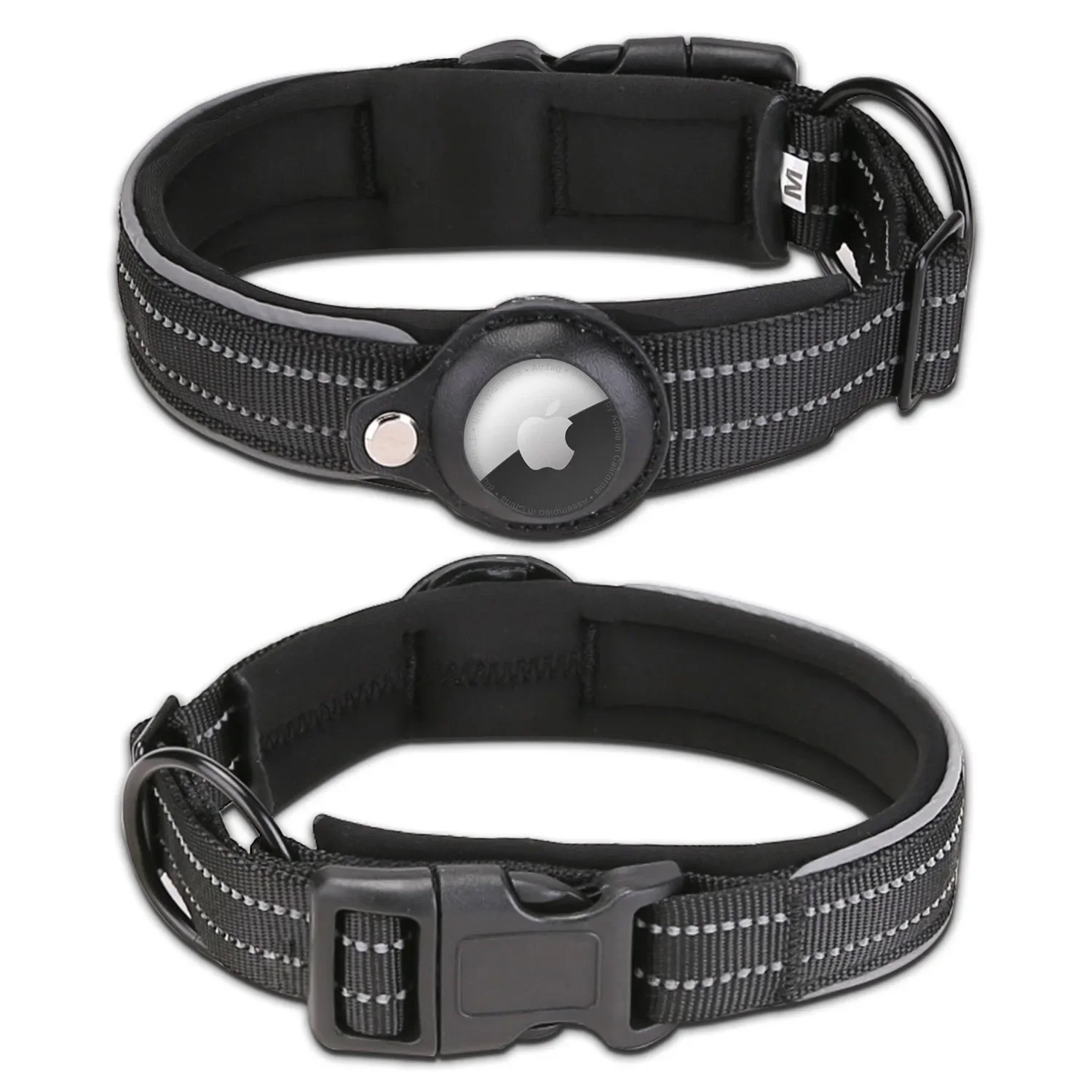 Never lose track of your Pet anymore - Airtag Pet Tracking Collar with Night Reflective Stripe made with Diving Material - Image 13