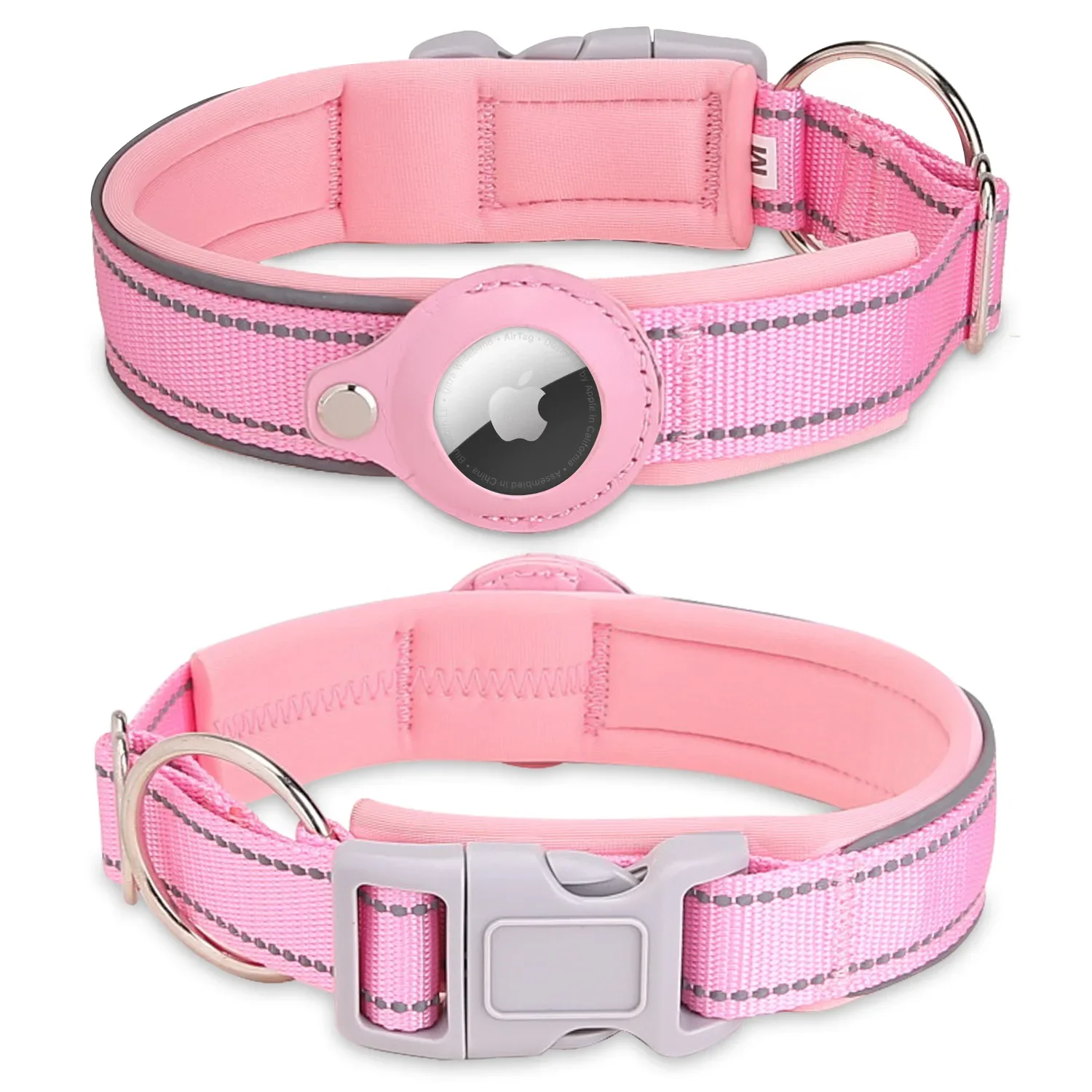 Never lose track of your Pet anymore - Airtag Pet Tracking Collar with Night Reflective Stripe made with Diving Material - Image 12