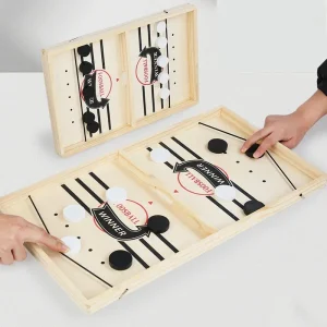 Wanna Spice up your Family Gathering? Fast Sling Puck Board Game - Interactive Table Hockey