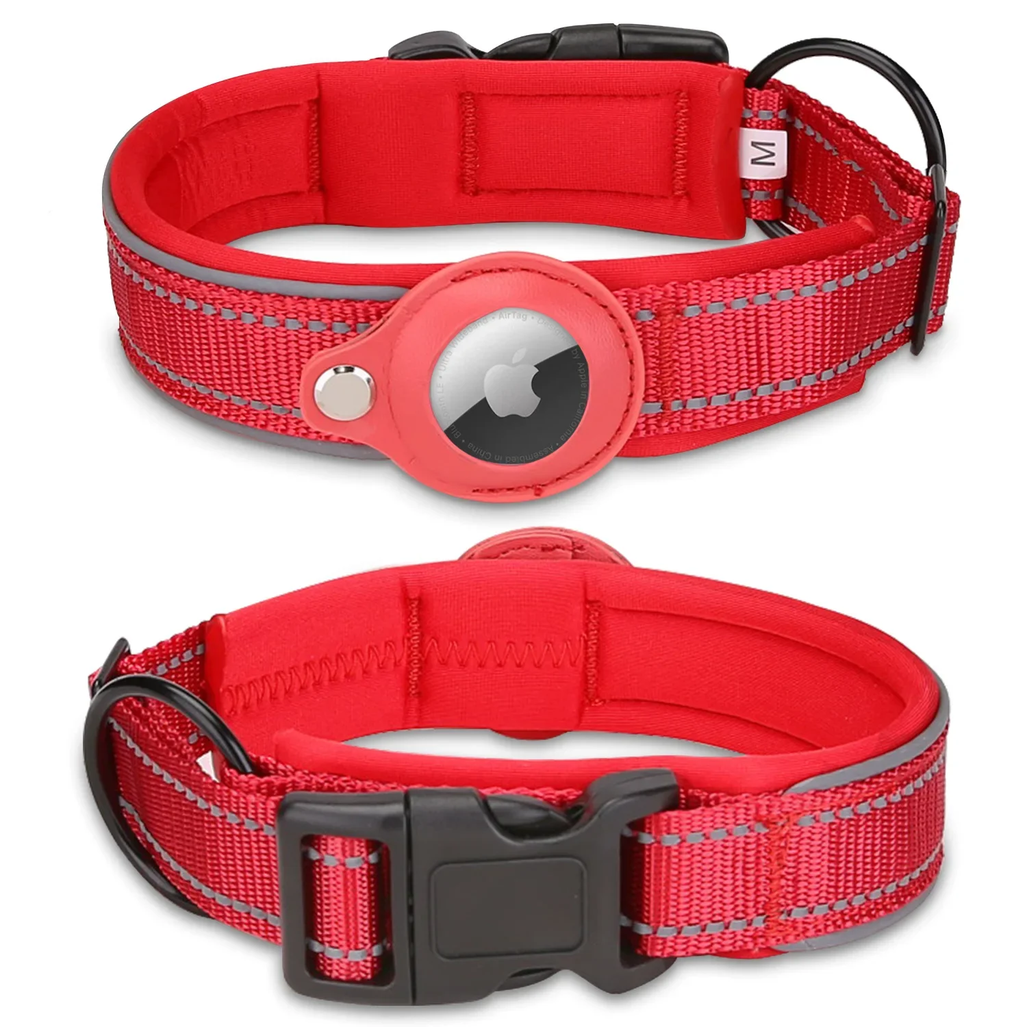 Never lose track of your Pet anymore - Airtag Pet Tracking Collar with Night Reflective Stripe made with Diving Material - Image 10