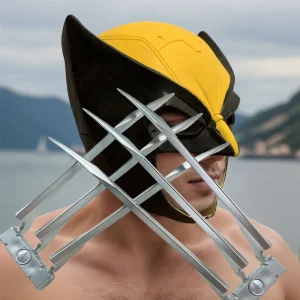 2024 Wolverine Cosplay Mask with Claws - High-Quality Halloween Costume Accessories for Adults