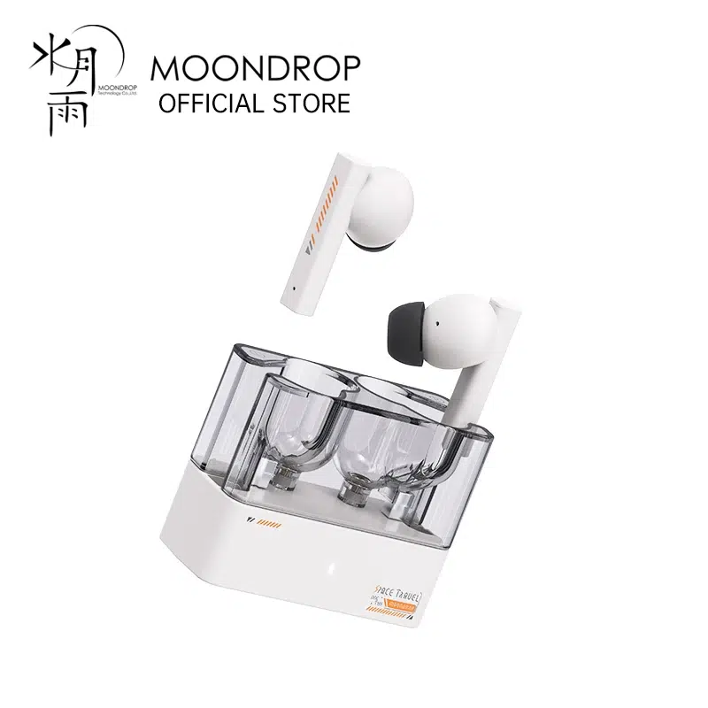 MOONDROP Space Travel Earbuds – Bluetooth 5.3 True Wireless Stereo In-Ear Monitors with Active Noise Cancellation and Quick Charge Case