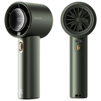 JISULIFE Portable Bladeless Handheld Fan - 100 Speeds, Rechargeable & Powerful Mini Fan